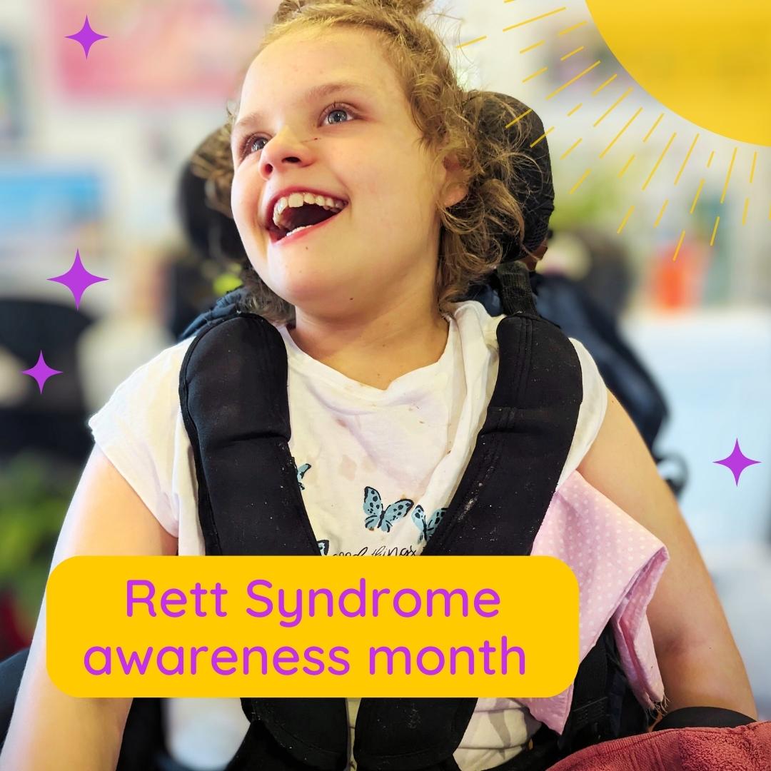 💜 October is Rett Syndrome awareness month 💜